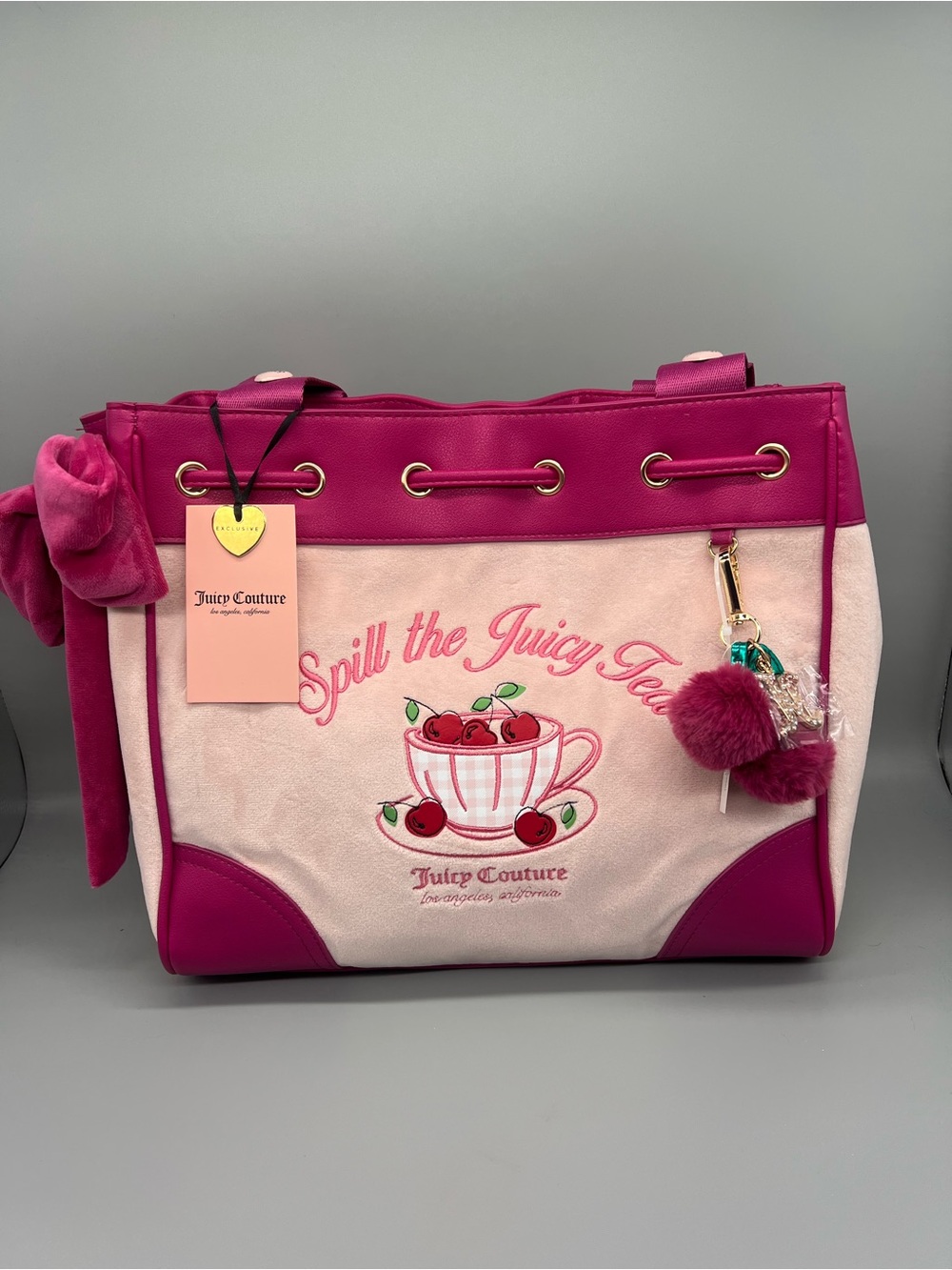 Juicy couture sweet tea party tote purse